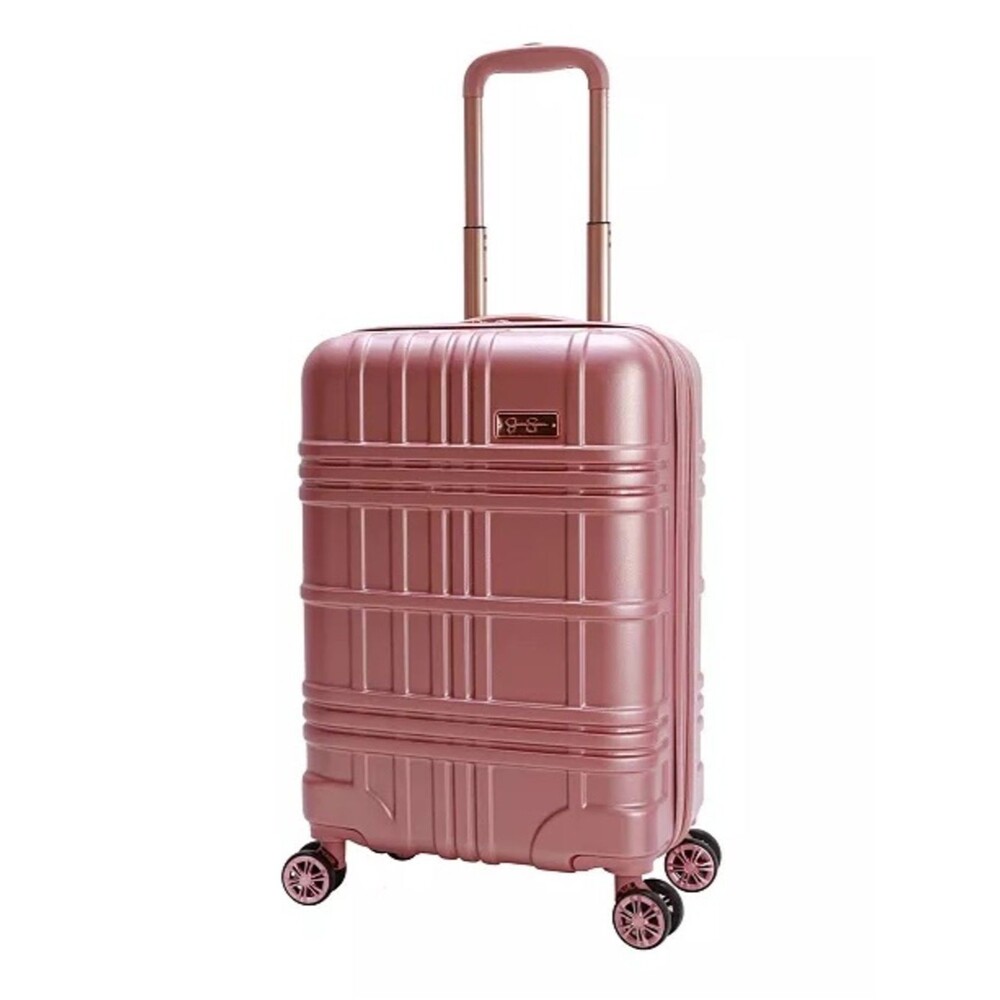 Jessica Simpson Plaid Hardside Rose Gold Spinner Luggage Hardside medium
